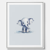Elefant canvas – Affisch till barnrummet, barnposter, lekfull poster