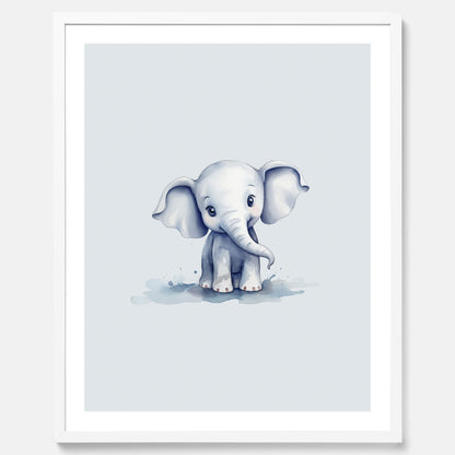 Elefant Poster – Affisch till barnrummet, barnposter, lekfull poster