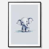 Elefant canvas – Affisch till barnrummet, barnposter, lekfull poster