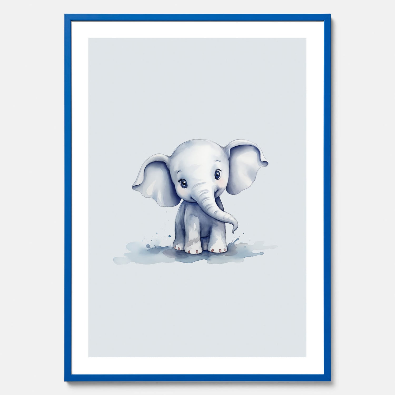 Elefant Poster – Affisch till barnrummet, barnposter, lekfull poster