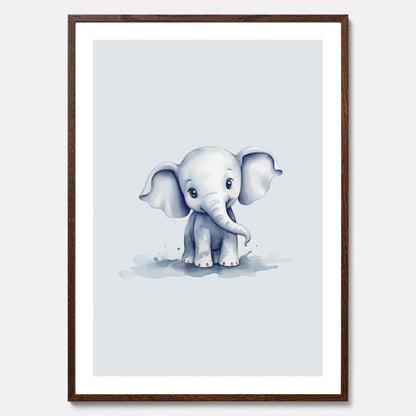 Elefant Poster – Affisch till barnrummet, barnposter, lekfull poster