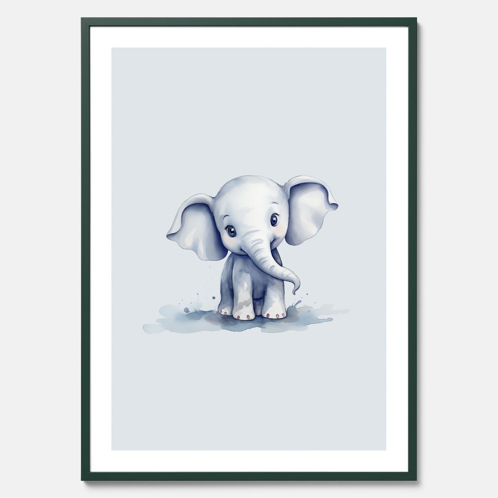 Elefant Poster – Affisch till barnrummet, barnposter, lekfull poster