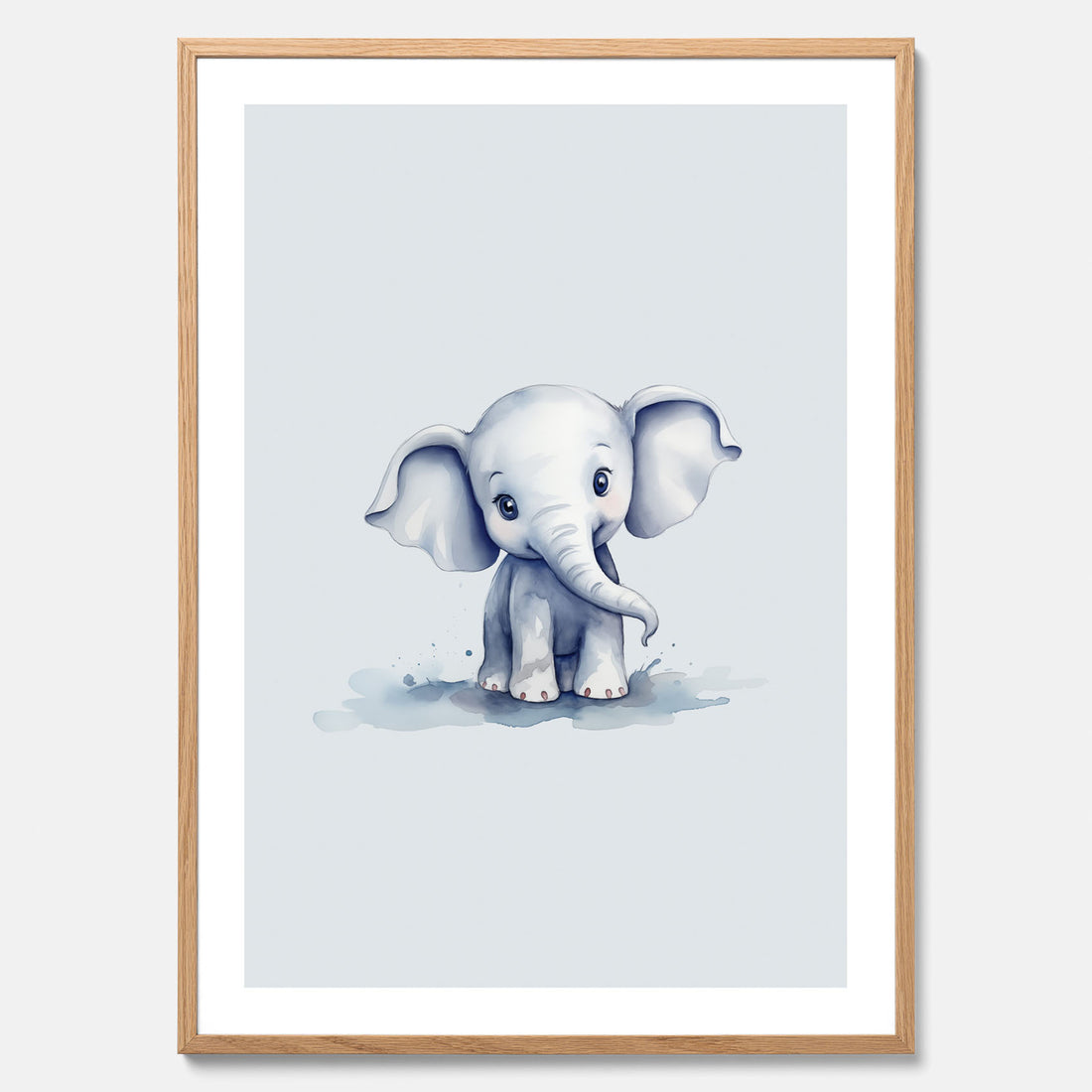 Elefant Poster – Affisch till barnrummet, barnposter, lekfull poster