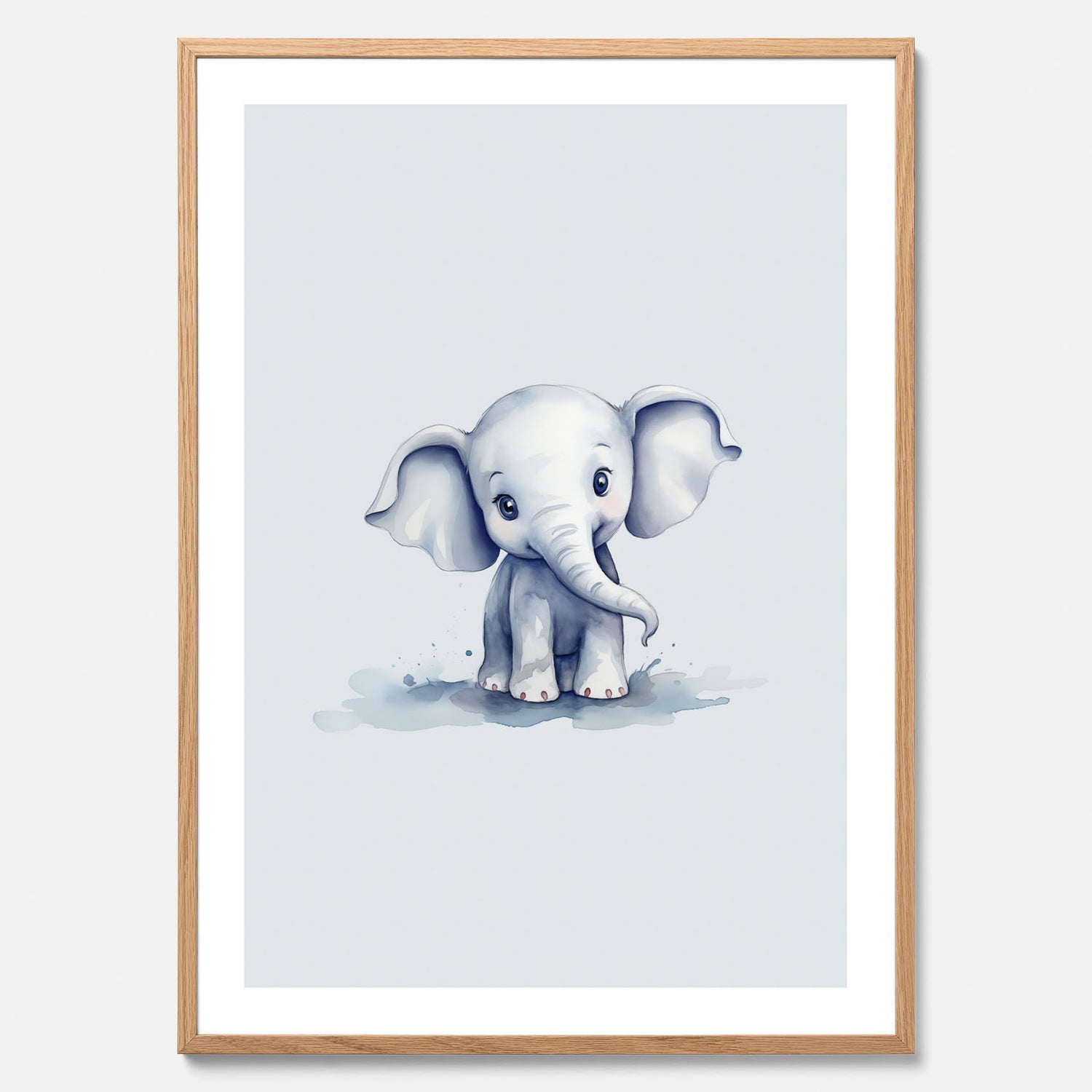 Elefant Poster – Affisch till barnrummet, barnposter, lekfull poster