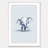 Elefant Poster – Affisch till barnrummet, barnposter, lekfull poster