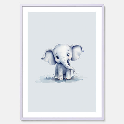 Elefant Poster – Affisch till barnrummet, barnposter, lekfull poster