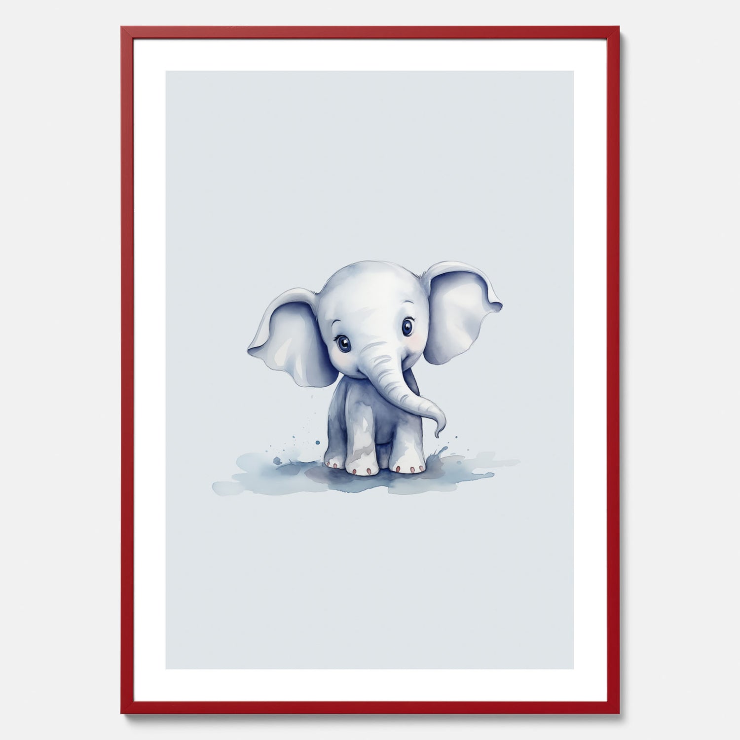 Elefant Poster – Affisch till barnrummet, barnposter, lekfull poster