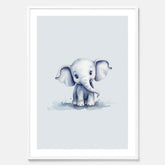 Elefant Poster – Affisch till barnrummet, barnposter, lekfull poster