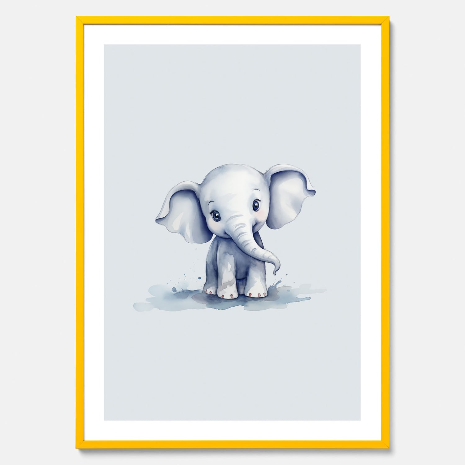Elefant Poster – Affisch till barnrummet, barnposter, lekfull poster