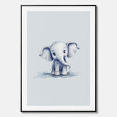 Elefant canvas – Affisch till barnrummet, barnposter, lekfull poster