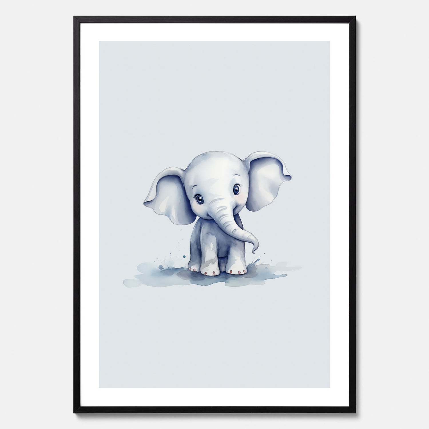 Elefant Poster – Affisch till barnrummet, barnposter, lekfull poster