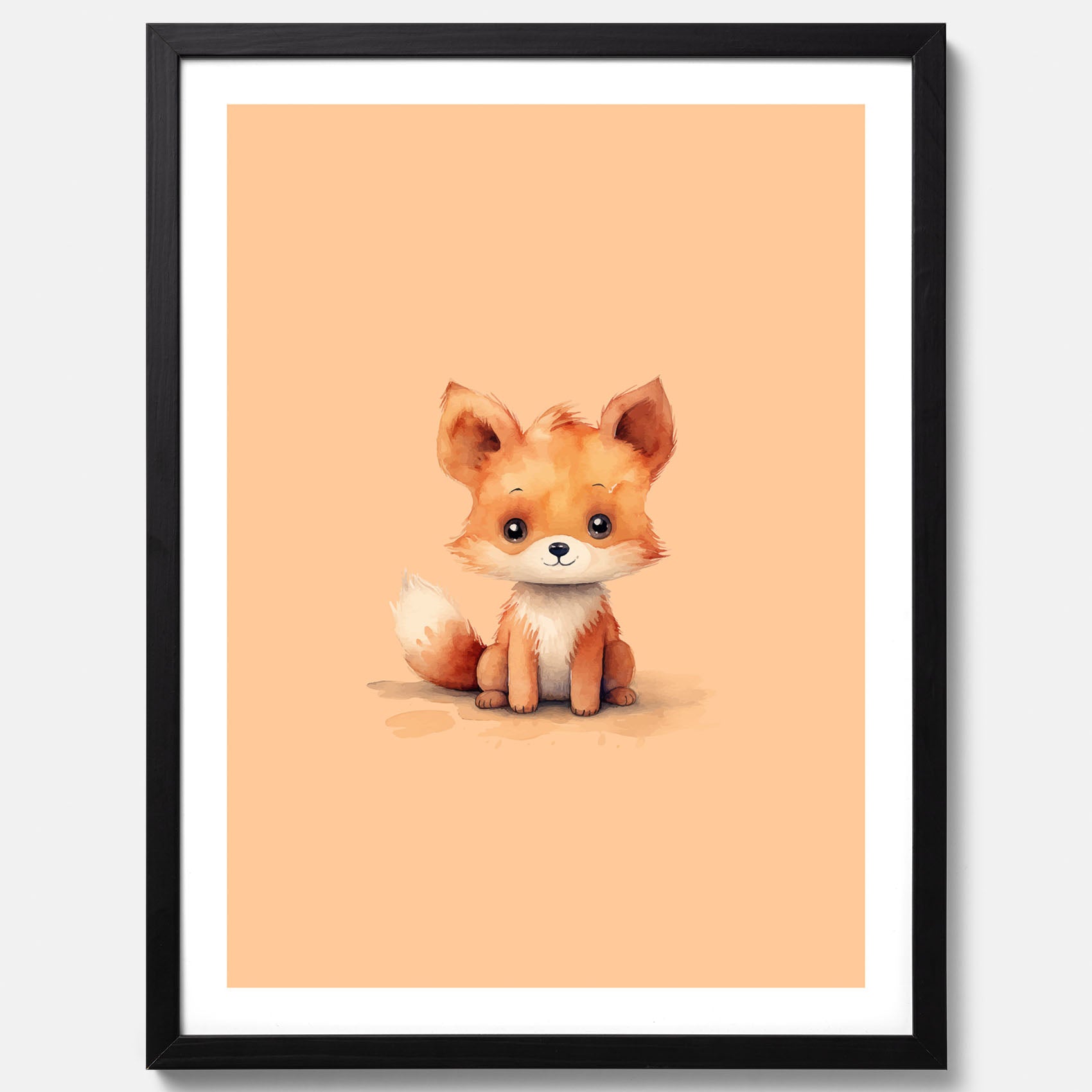 Barnposter med en räv, poster till barnrum, barntavla
