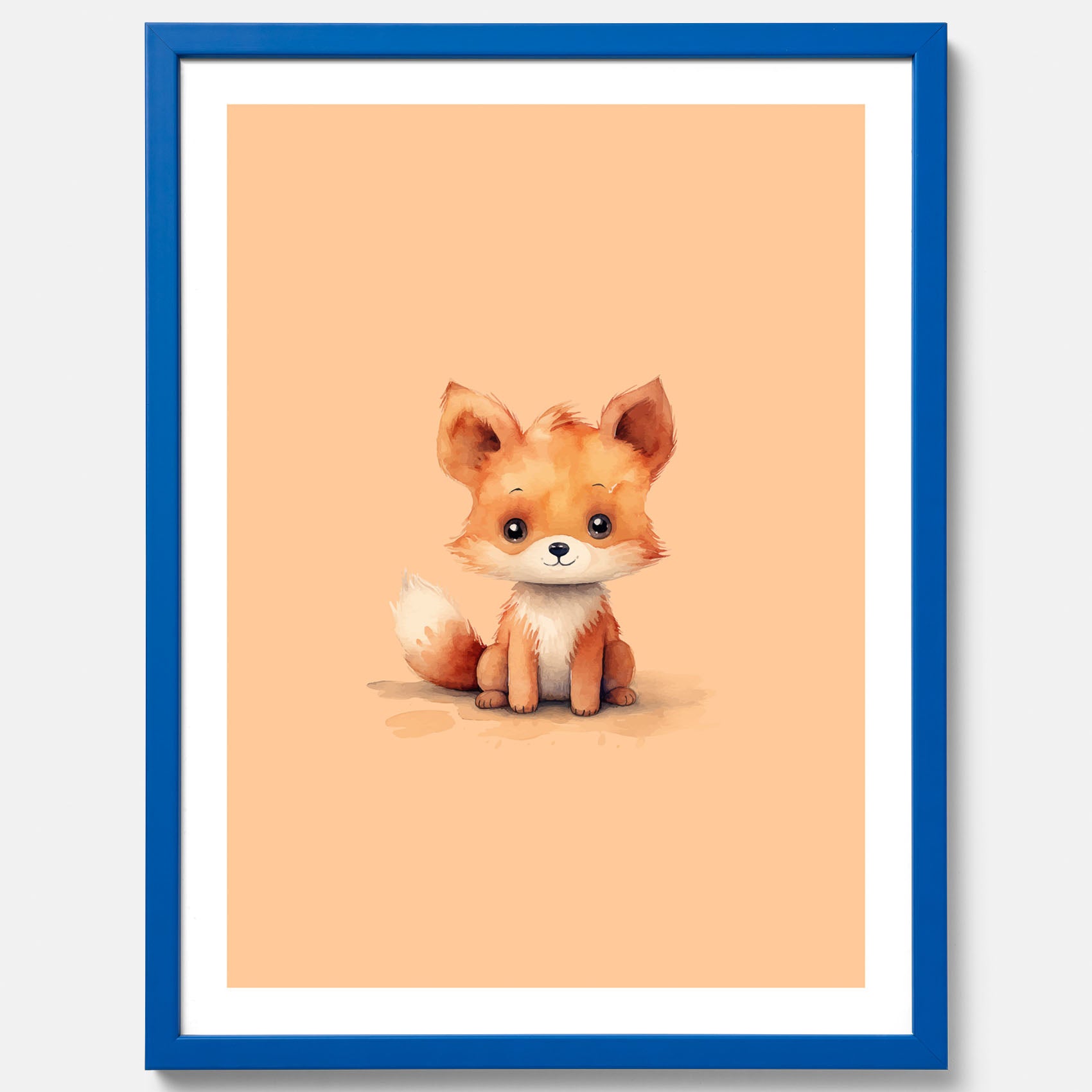 Barnposter med en räv, poster till barnrum, barntavla