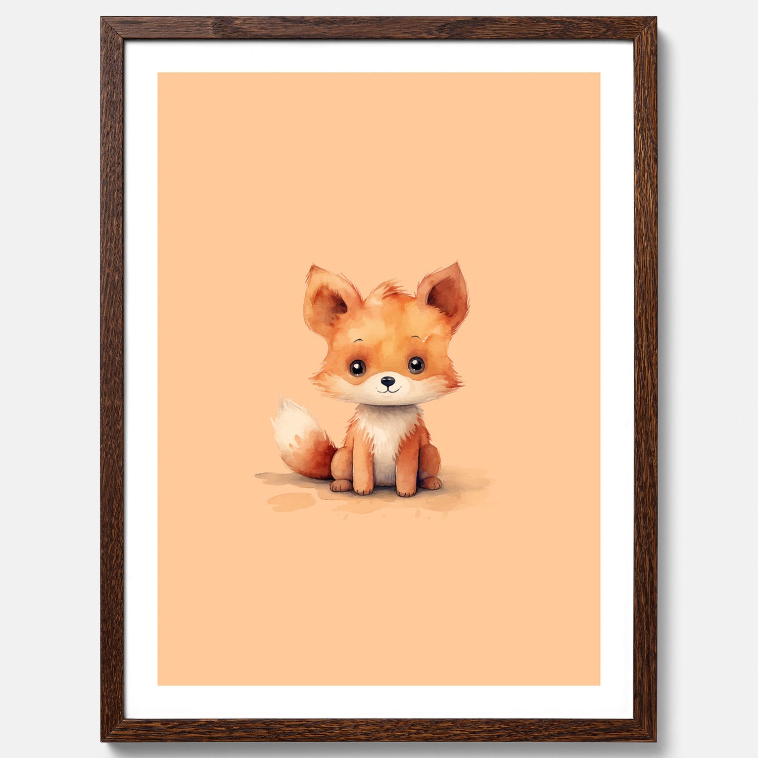 Barnposter med en räv, poster till barnrum, barntavla