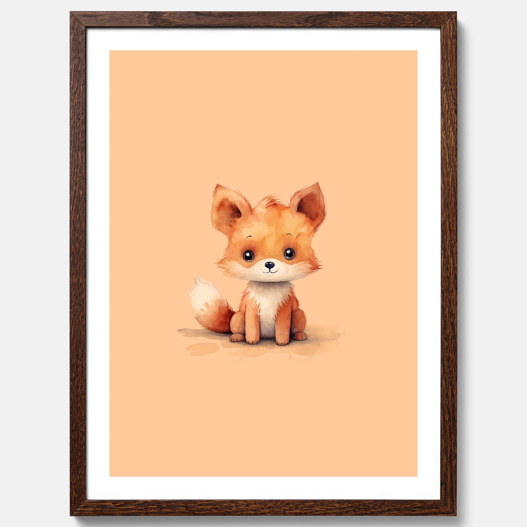 Barnposter med en räv, poster till barnrum, barntavla