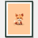 Barnposter med en räv, poster till barnrum, barntavla
