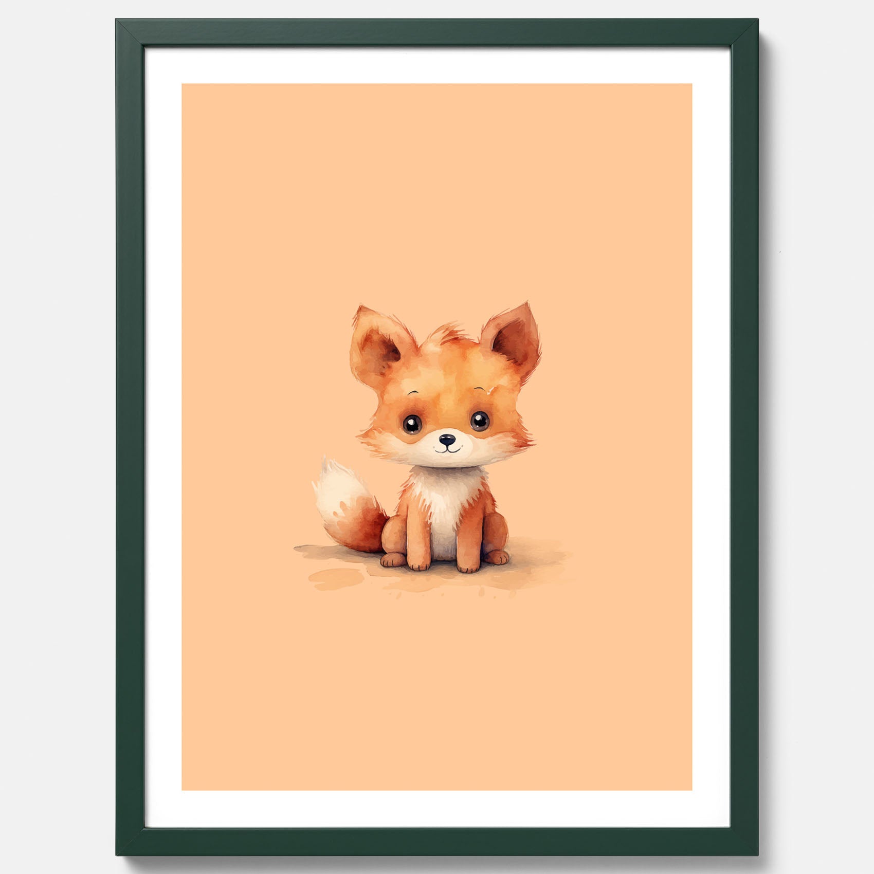 Barnposter med en räv, poster till barnrum, barntavla