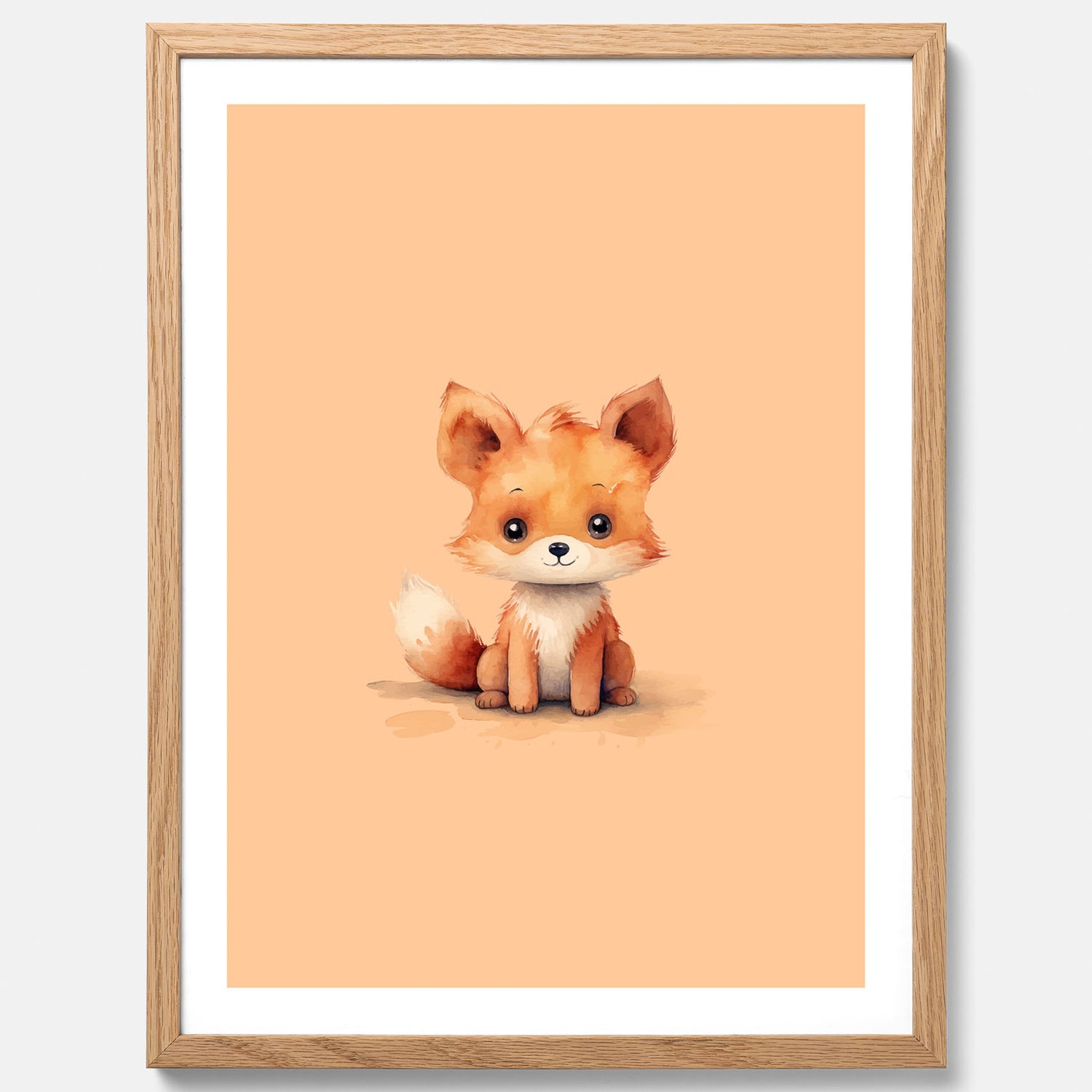 Barnposter med en räv, poster till barnrum, barntavla