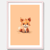 Barnposter med en räv, poster till barnrum, barntavla