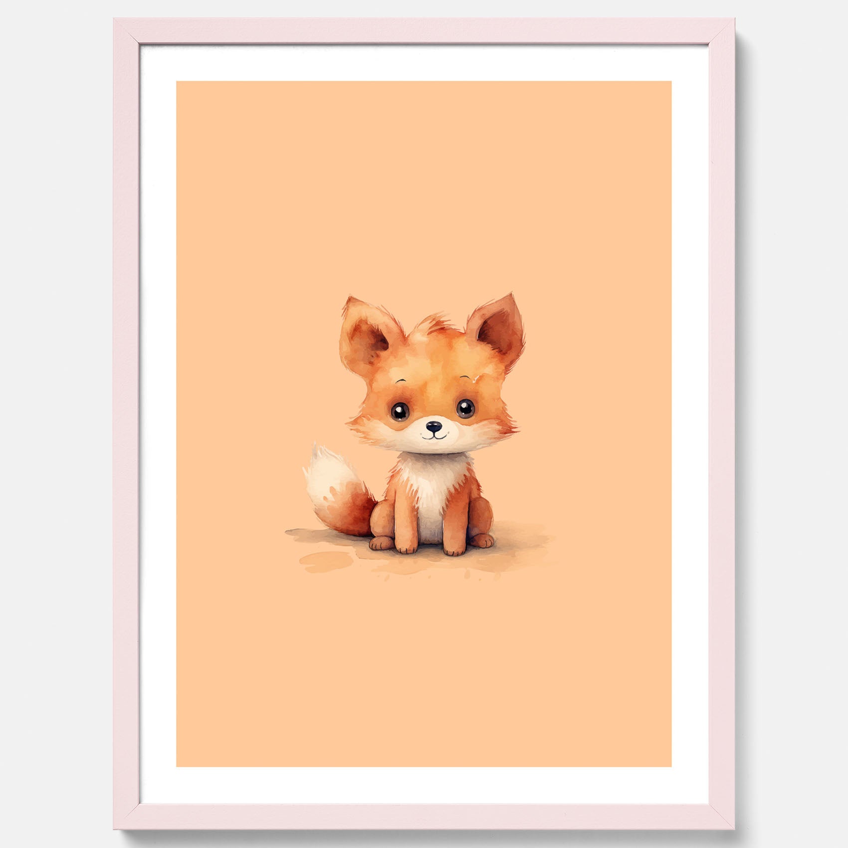 Barnposter med en räv, poster till barnrum, barntavla