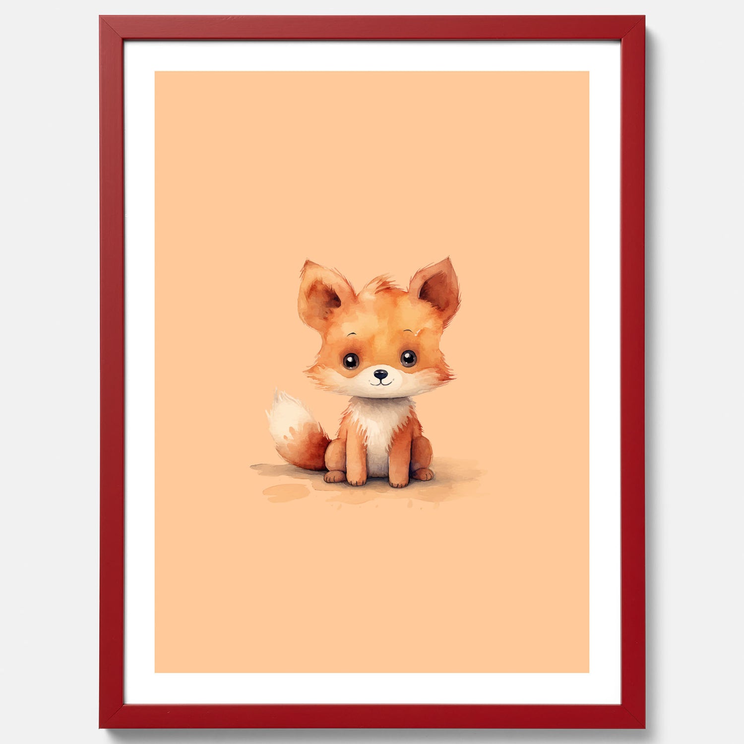 Barnposter med en räv, poster till barnrum, barntavla