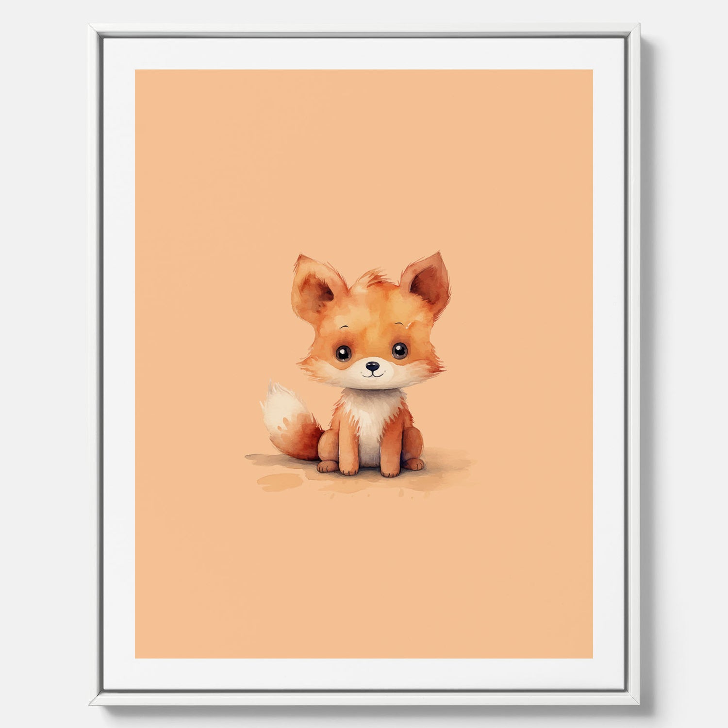Barntavla i canvas med en räv, poster till barnrum, barntavla