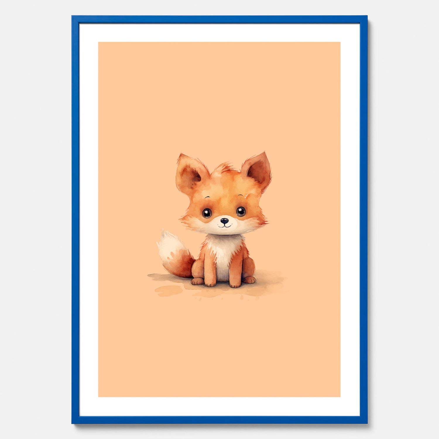 Barnposter med en räv, poster till barnrum, barntavla