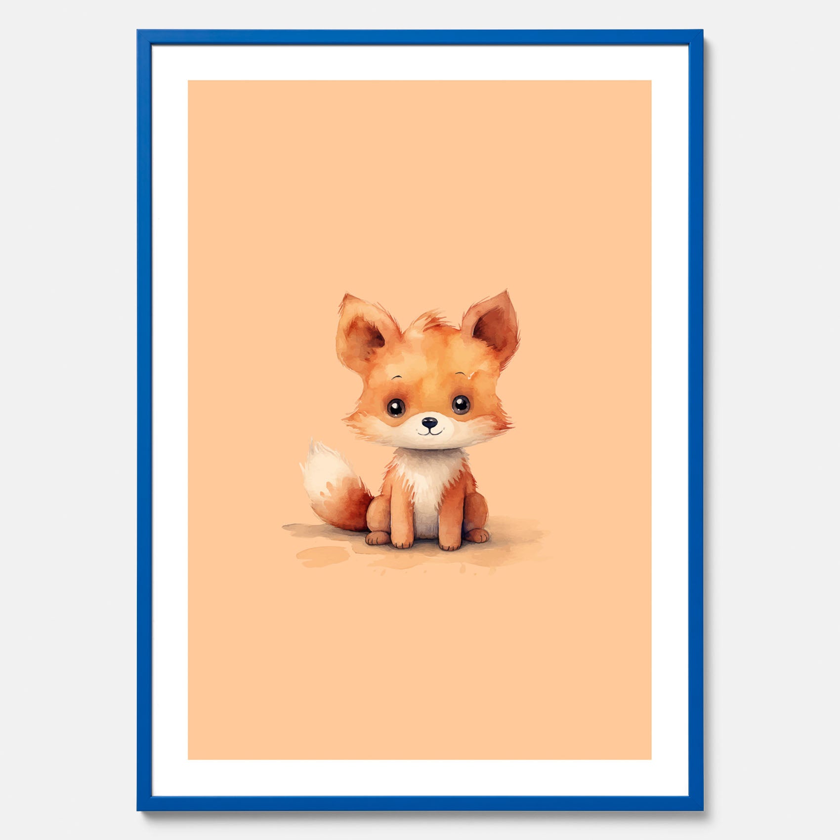 Barnposter med en räv, poster till barnrum, barntavla