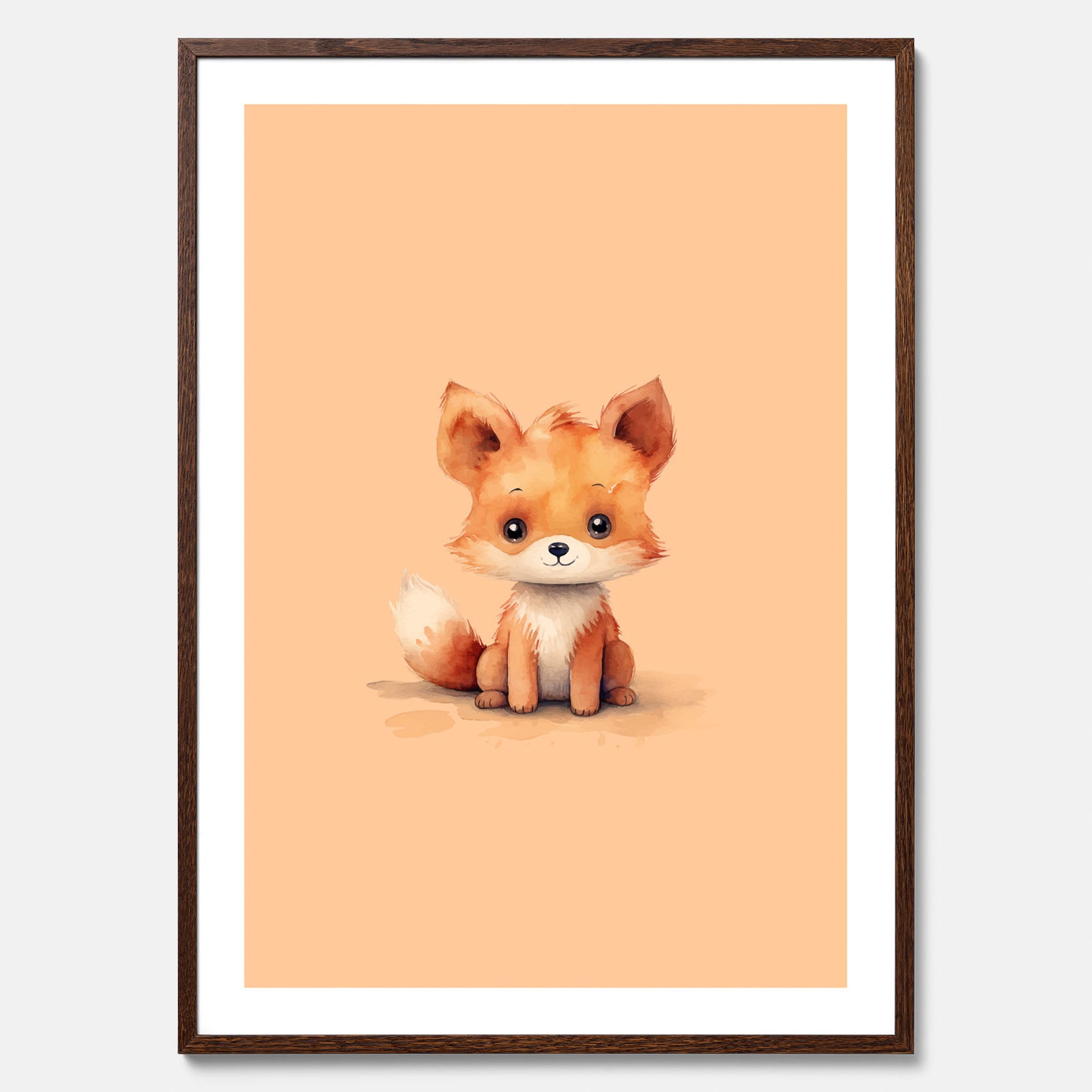 Barnposter med en räv, poster till barnrum, barntavla
