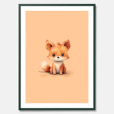 Barnposter med en räv, poster till barnrum, barntavla