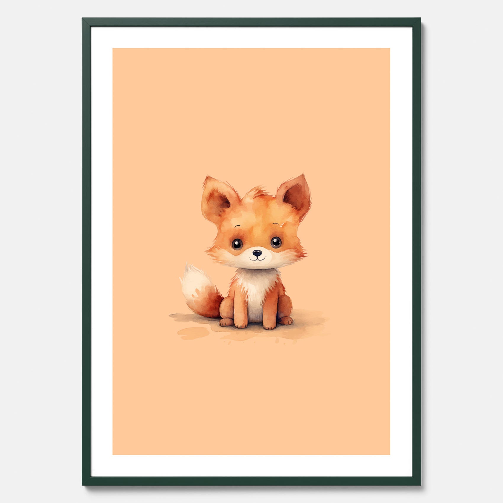 Barnposter med en räv, poster till barnrum, barntavla