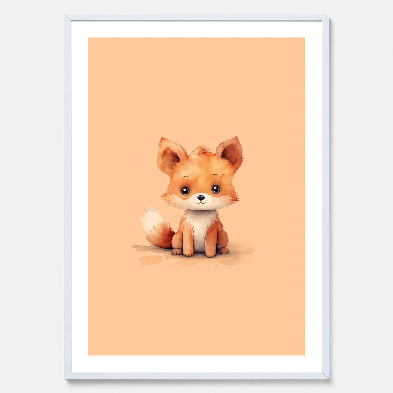 Barnposter med en räv, poster till barnrum, barntavla