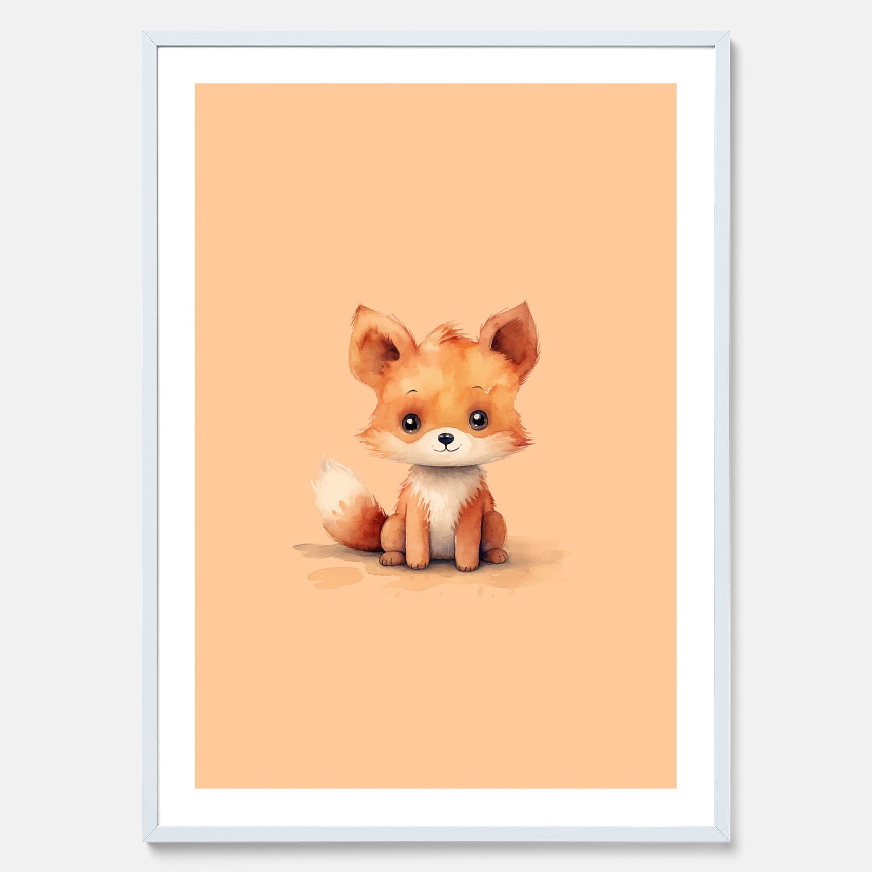 Barnposter med en räv, poster till barnrum, barntavla