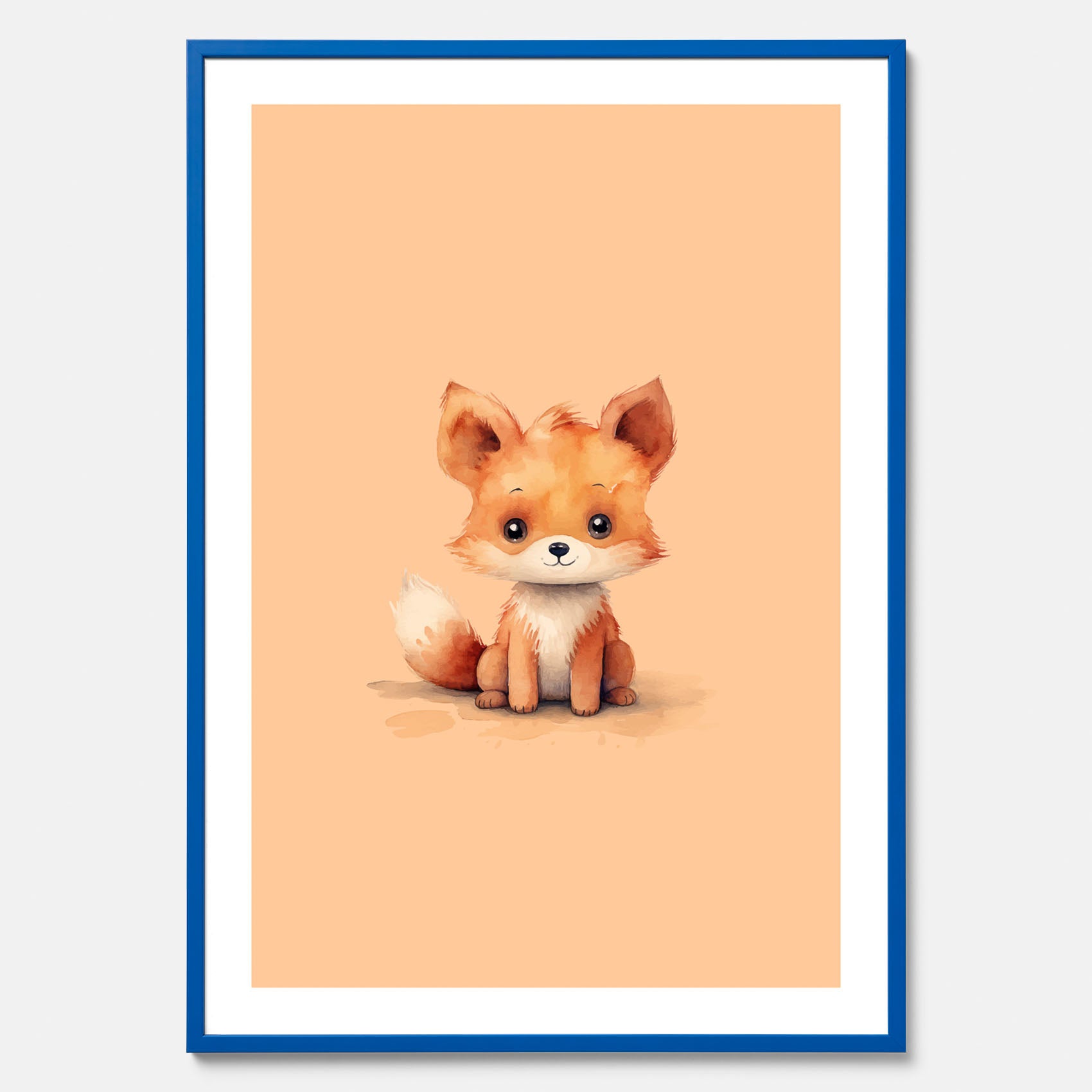 Barnposter med en räv, poster till barnrum, barntavla