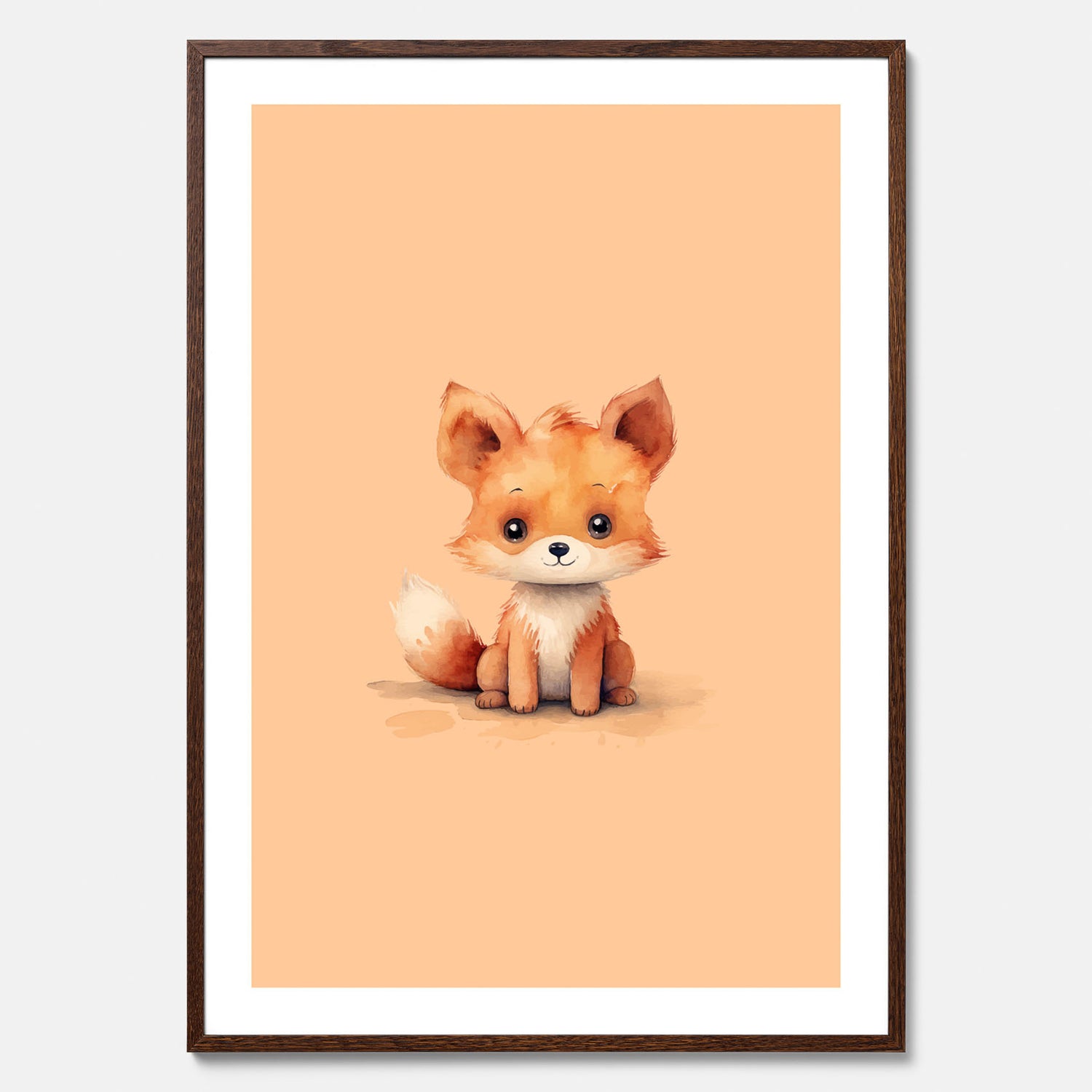 Barnposter med en räv, poster till barnrum, barntavla