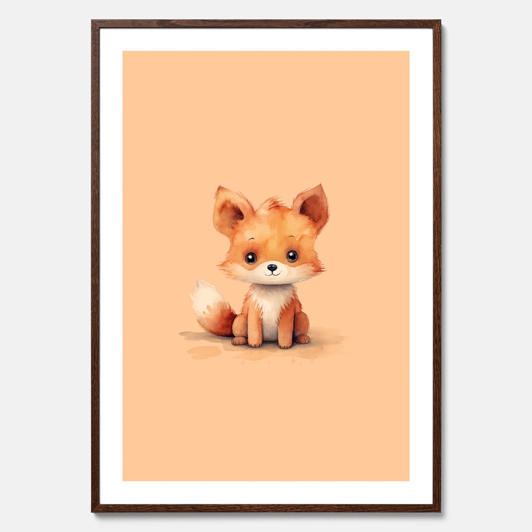Barnposter med en räv, poster till barnrum, barntavla