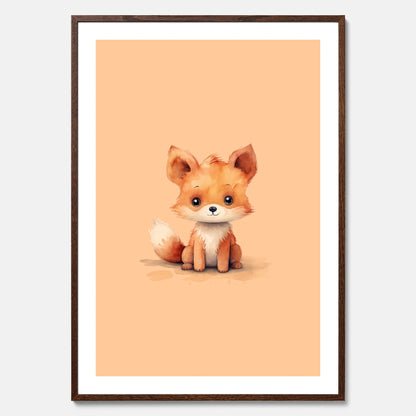 Barnposter med en räv, poster till barnrum, barntavla