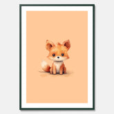 Barnposter med en räv, poster till barnrum, barntavla