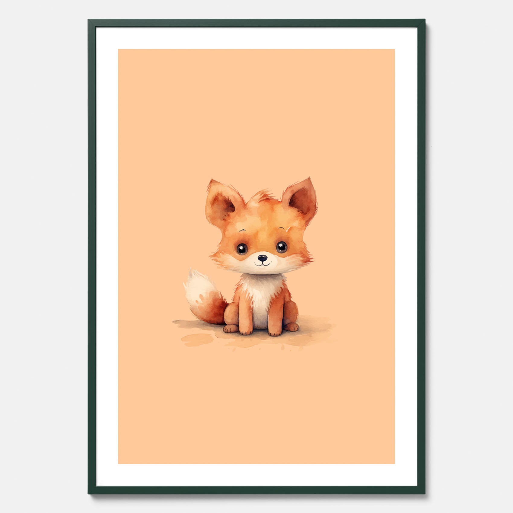 Barnposter med en räv, poster till barnrum, barntavla