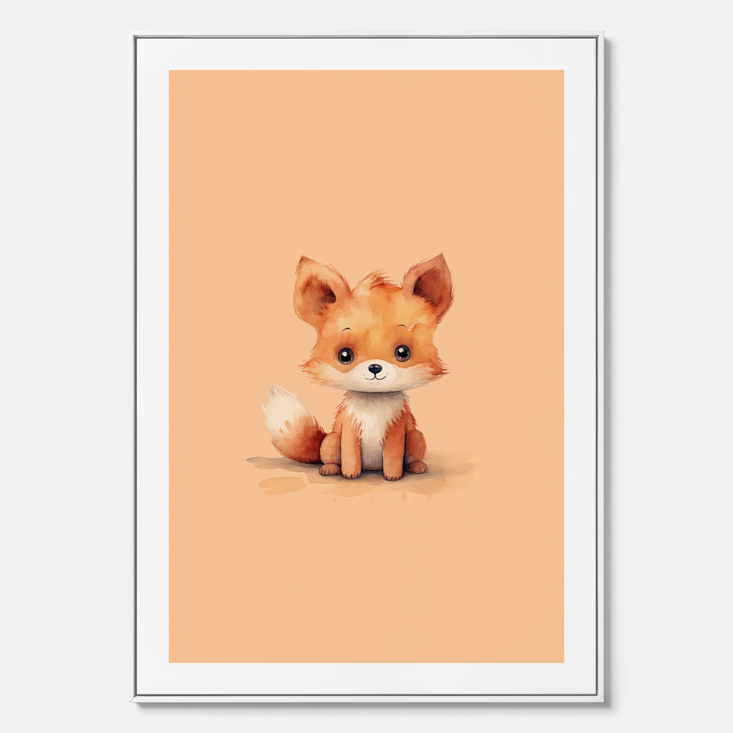 Barntavla i canvas med en räv, poster till barnrum, barntavla
