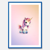 Enhörning Barnposter – Affisch till barnrummet, barn poster, lekfull poster