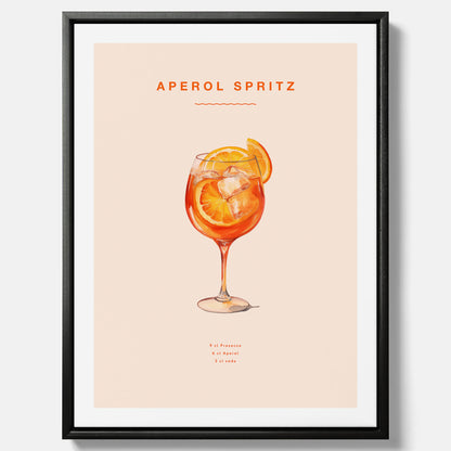 Canvas Tavla med en Aperol Spritz drink poster