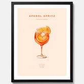 Tavla med en Aperol Spritz drink poster