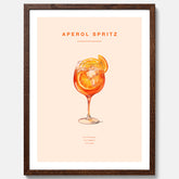 Tavla med en Aperol Spritz drink poster