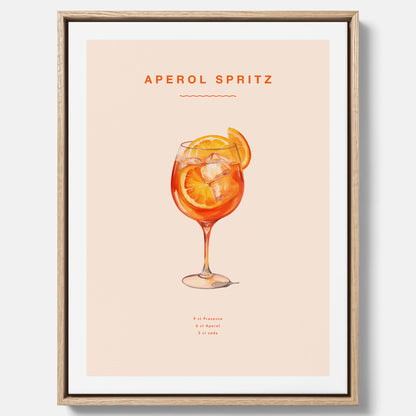Canvas Tavla med en Aperol Spritz drink poster