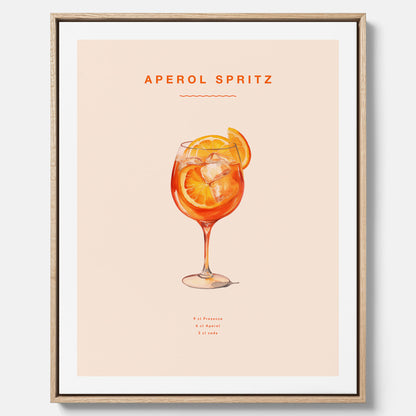 Canvas Tavla med en Aperol Spritz drink poster