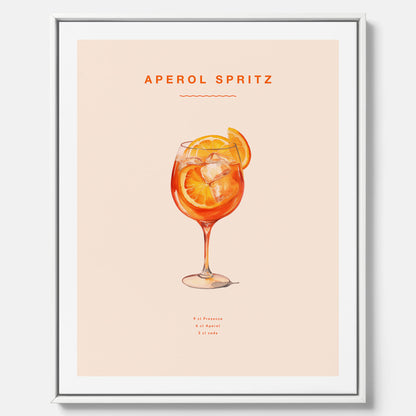 Canvas Tavla med en Aperol Spritz drink poster