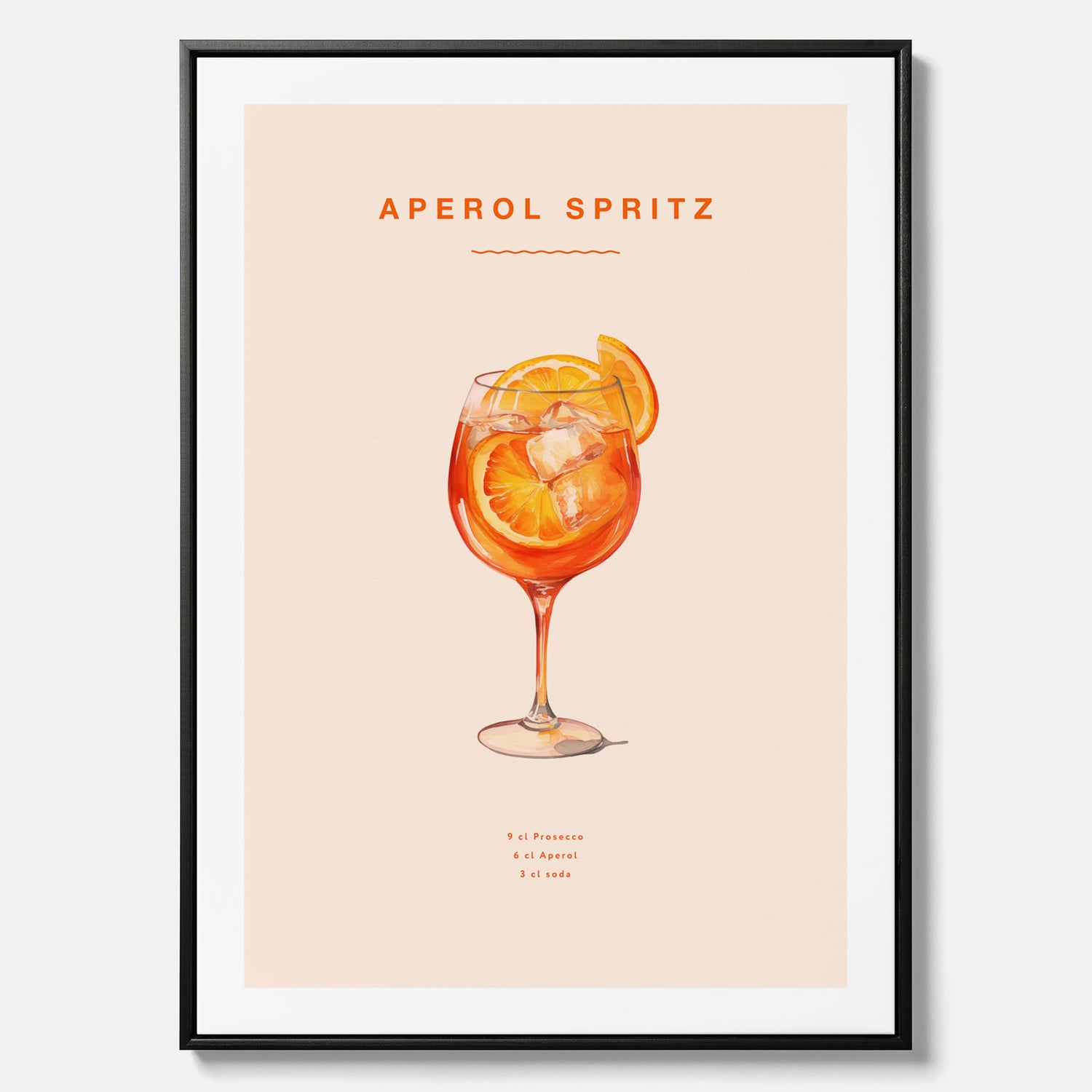Canvas Tavla med en Aperol Spritz drink poster