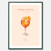 Tavla med en Aperol Spritz drink poster