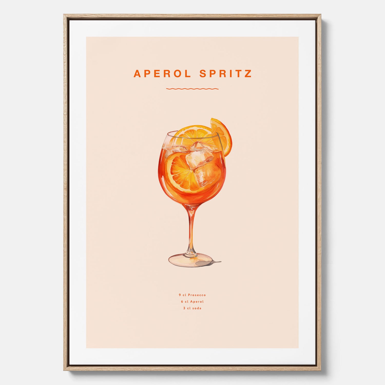 Canvas Tavla med en Aperol Spritz drink poster